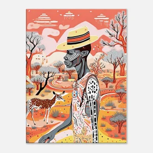 art australien pastel et aborigène