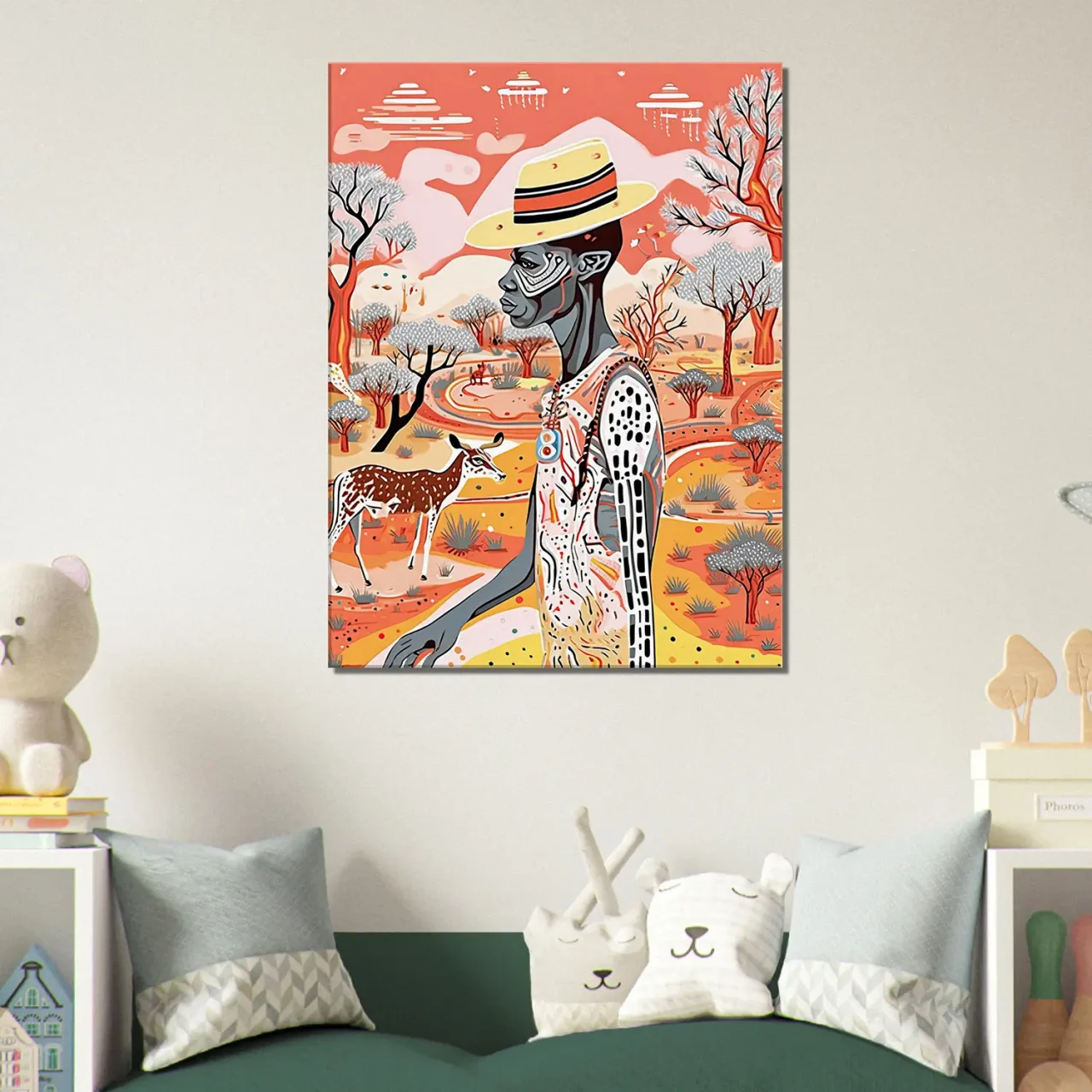 art australien pastel et aborigène