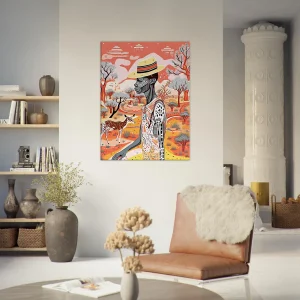 art australien pastel et aborigène