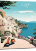 capri style affiche rétro