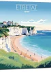 etretat style affiche vintage
