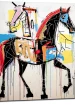 cheval abstrait basquiat cavalcade equestre contemporaine