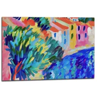 Collioure aux Couleurs de Matisse Abstrait Méditerranéen collioure abstrait inspiré de matisse