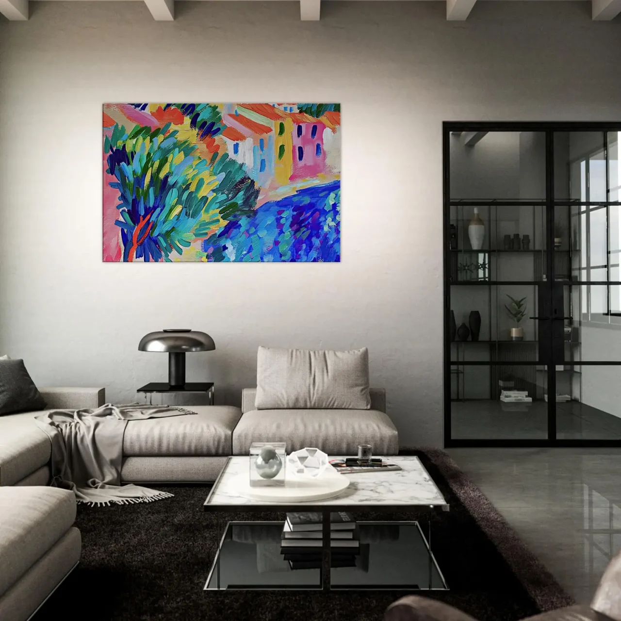 collioure abstrait inspiré de matisse