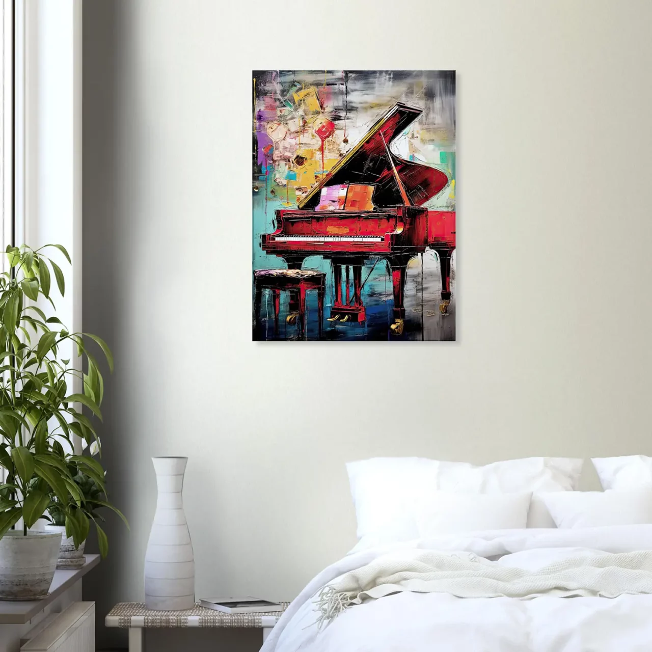 Décor piano à queue style George Mathieu décor piano à queue style george mathieu