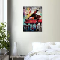 Décor piano à queue style George Mathieu décor piano à queue style george mathieu