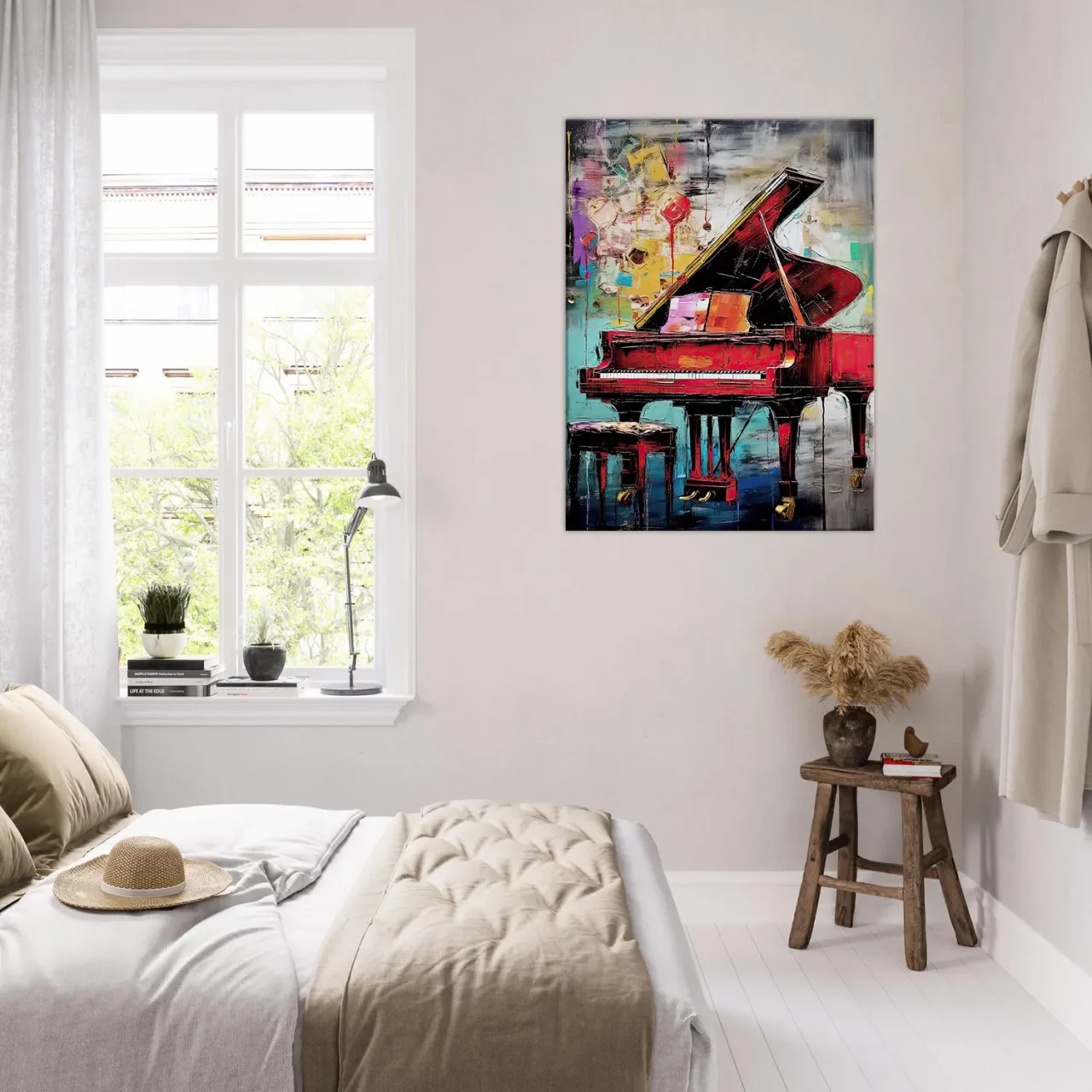 Décor piano à queue style George Mathieu décor piano à queue style george mathieu