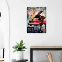 Décor piano à queue style George Mathieu décor piano à queue style george mathieu