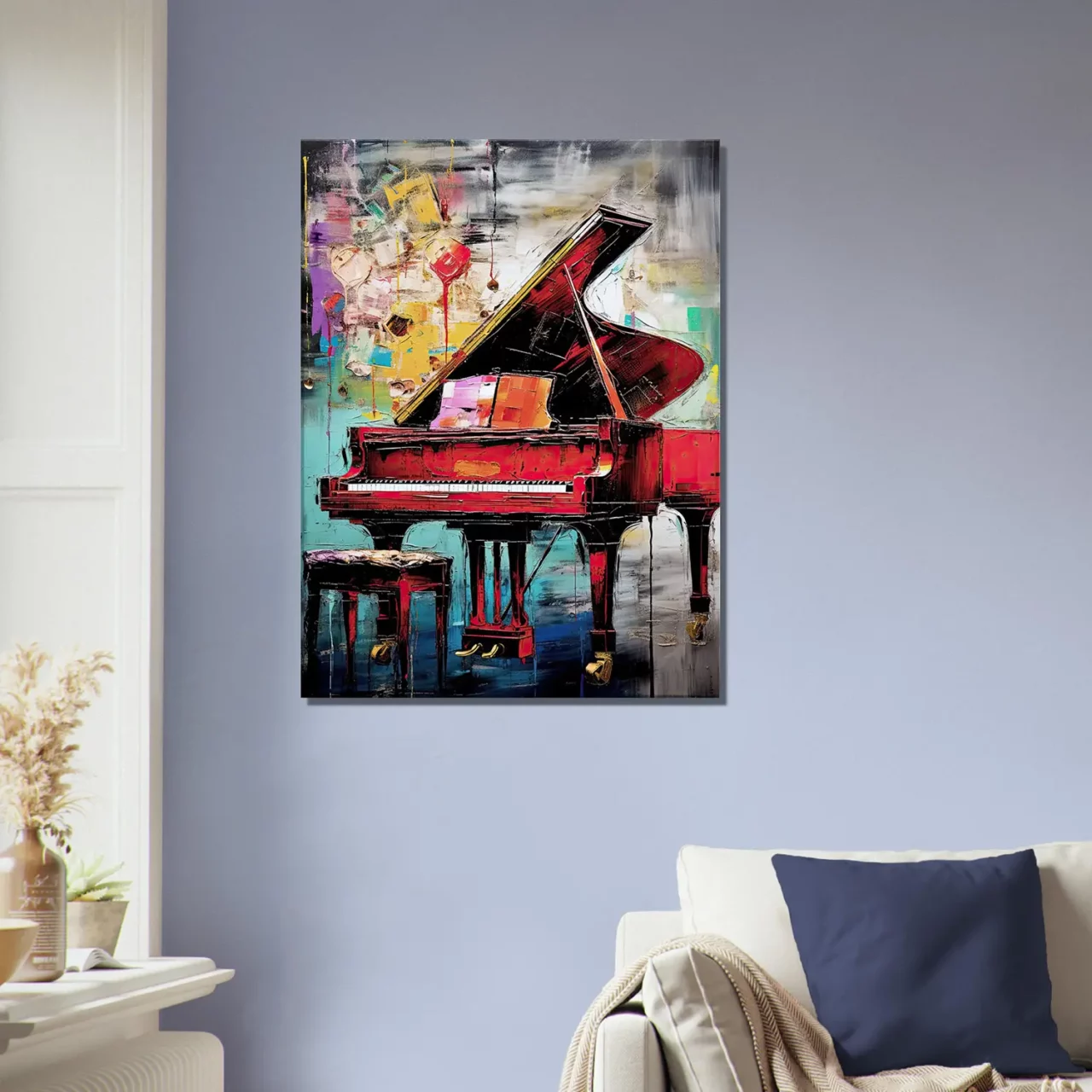 Décor piano à queue style George Mathieu décor piano à queue style george mathieu