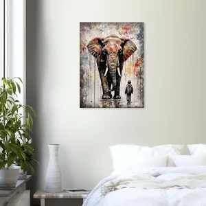 Art Urbain: Eléphant Graffiti à la Banksy elephant graffiti dans le style de banksy