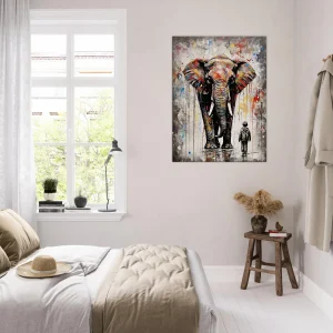 Art Urbain: Eléphant Graffiti à la Banksy elephant graffiti dans le style de banksy