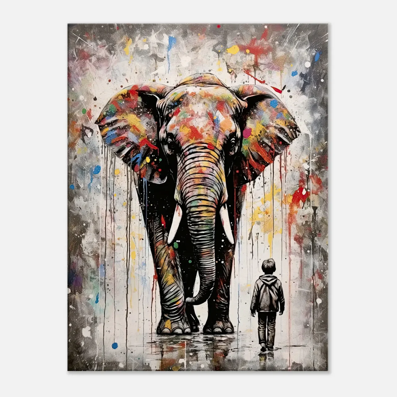 Art Urbain: Eléphant Graffiti à la Banksy elephant graffiti dans le style de banksy