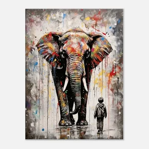 Art Urbain: Eléphant Graffiti à la Banksy elephant graffiti dans le style de banksy