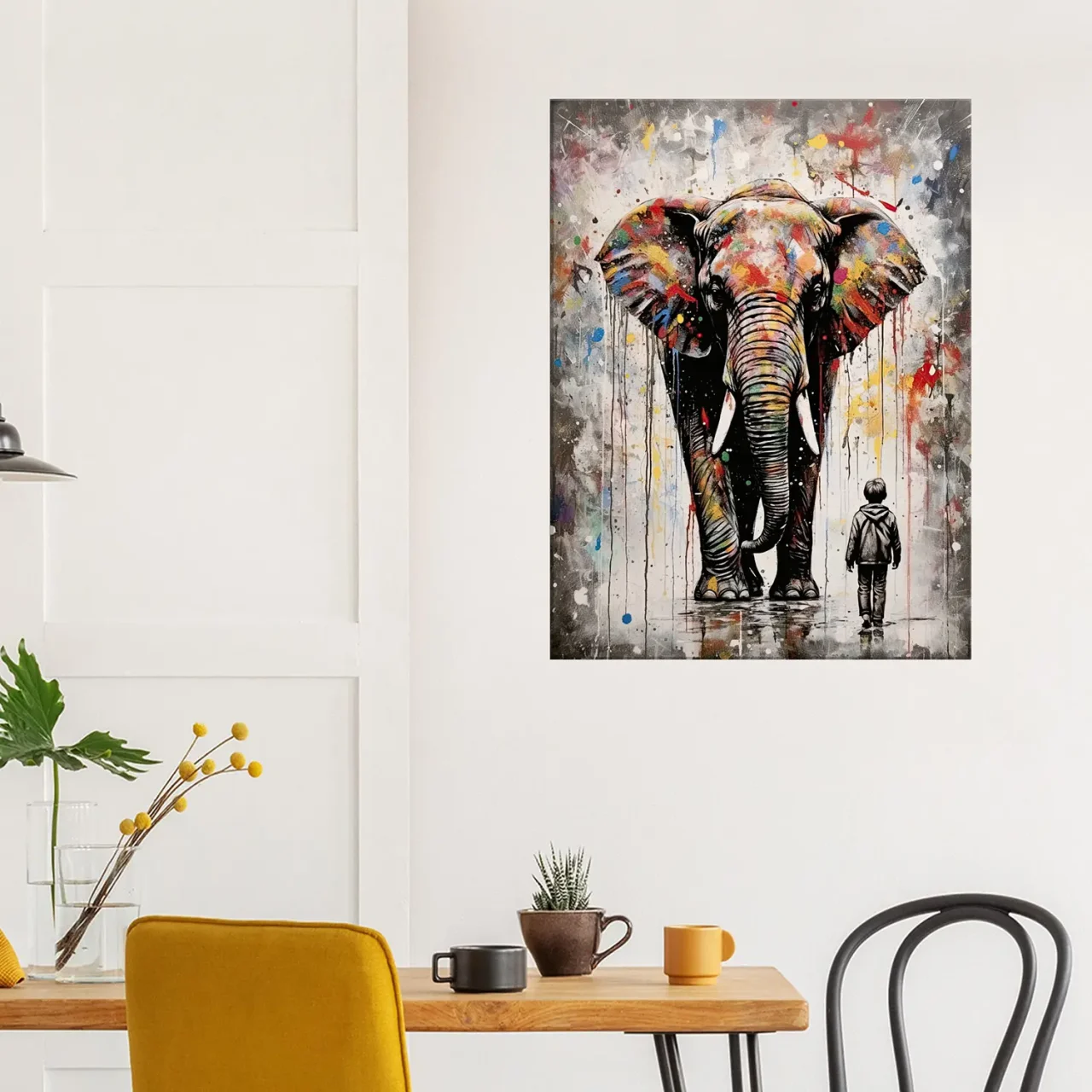 Art Urbain: Eléphant Graffiti à la Banksy elephant graffiti dans le style de banksy