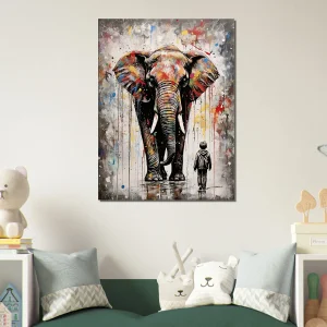 Art Urbain: Eléphant Graffiti à la Banksy elephant graffiti dans le style de banksy