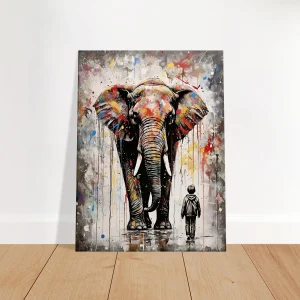 Art Urbain: Eléphant Graffiti à la Banksy elephant graffiti dans le style de banksy