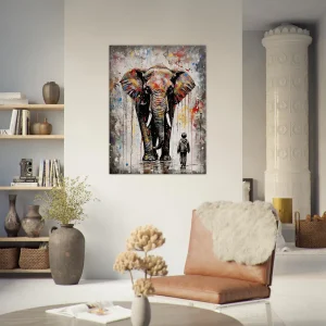 Art Urbain: Eléphant Graffiti à la Banksy elephant graffiti dans le style de banksy