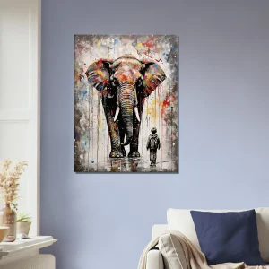 Art Urbain: Eléphant Graffiti à la Banksy elephant graffiti dans le style de banksy