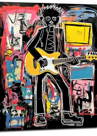 guitariste musicien par basquiat