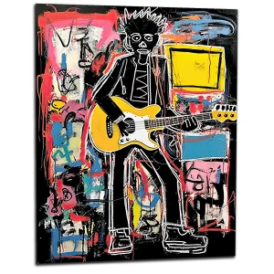 Tableau Guitariste musicien par Basquiat Tableau Guitariste musicien par Basquiat