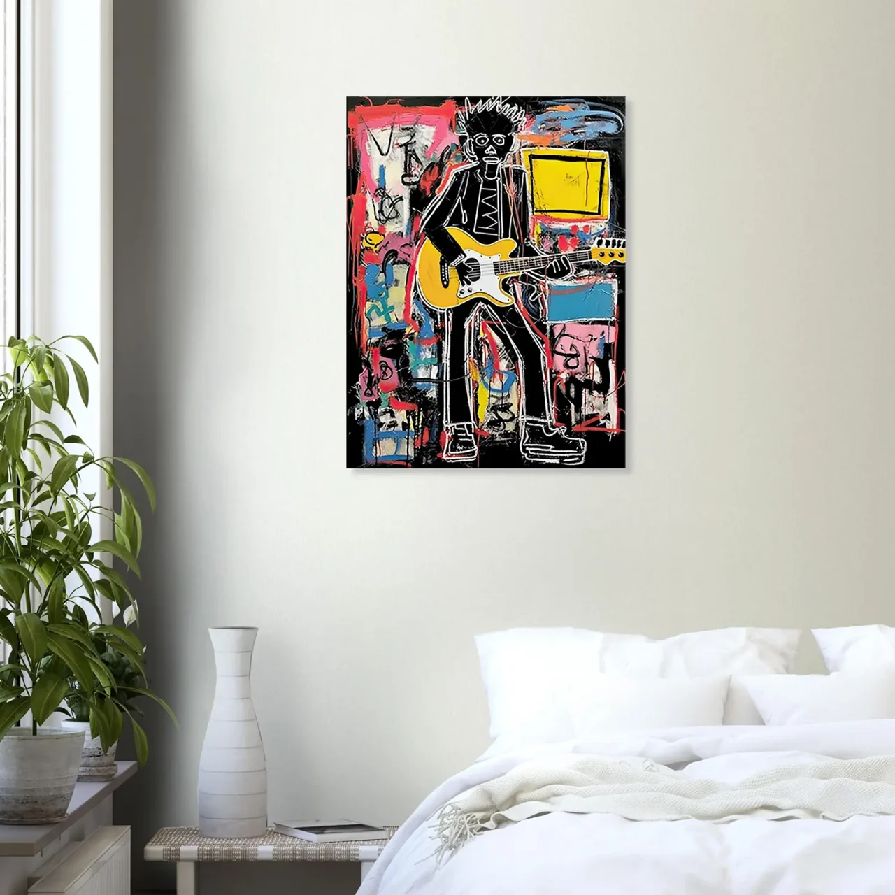 Tableau Guitariste musicien par Basquiat guitariste musicien par basquiat