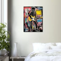 Tableau Guitariste musicien par Basquiat guitariste musicien par basquiat