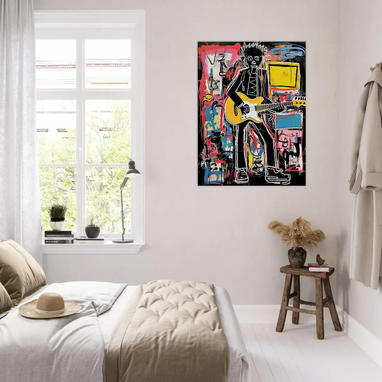 Tableau Guitariste musicien par Basquiat guitariste musicien par basquiat