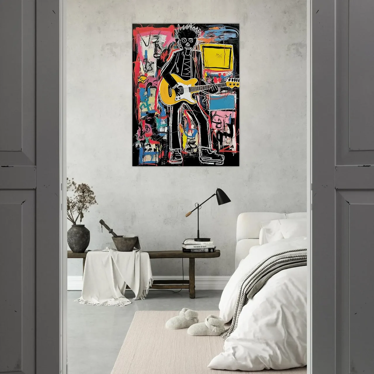 Tableau Guitariste musicien par Basquiat guitariste musicien par basquiat