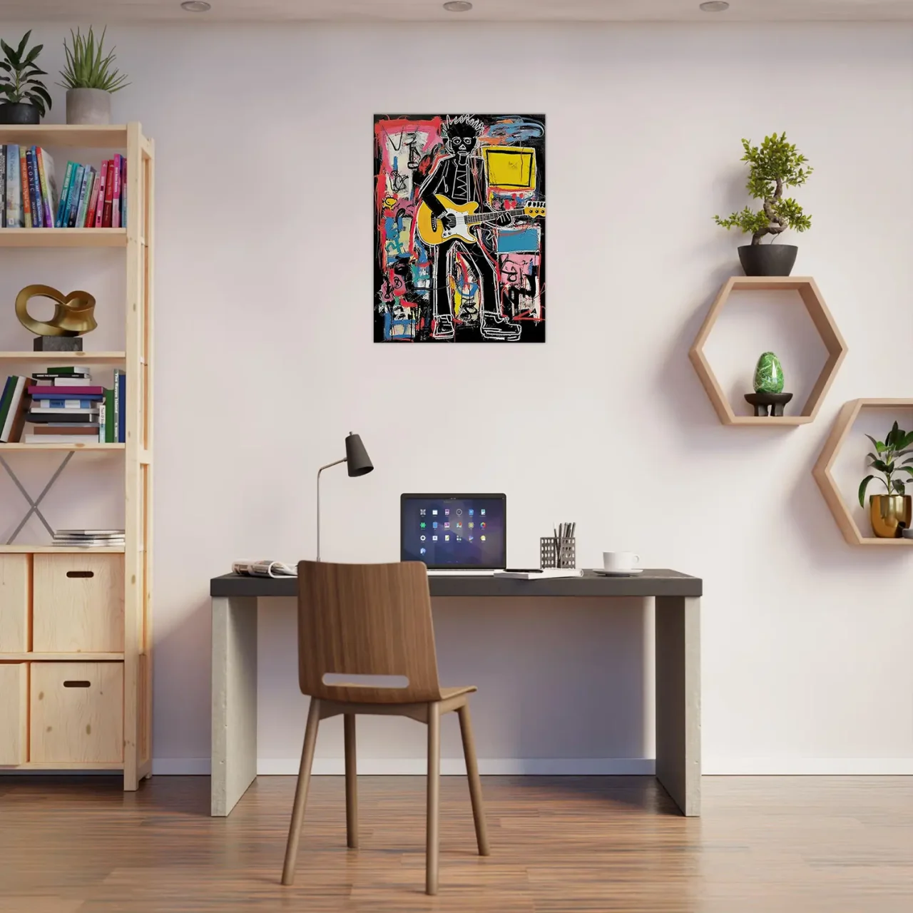 Tableau Guitariste musicien par Basquiat guitariste musicien par basquiat