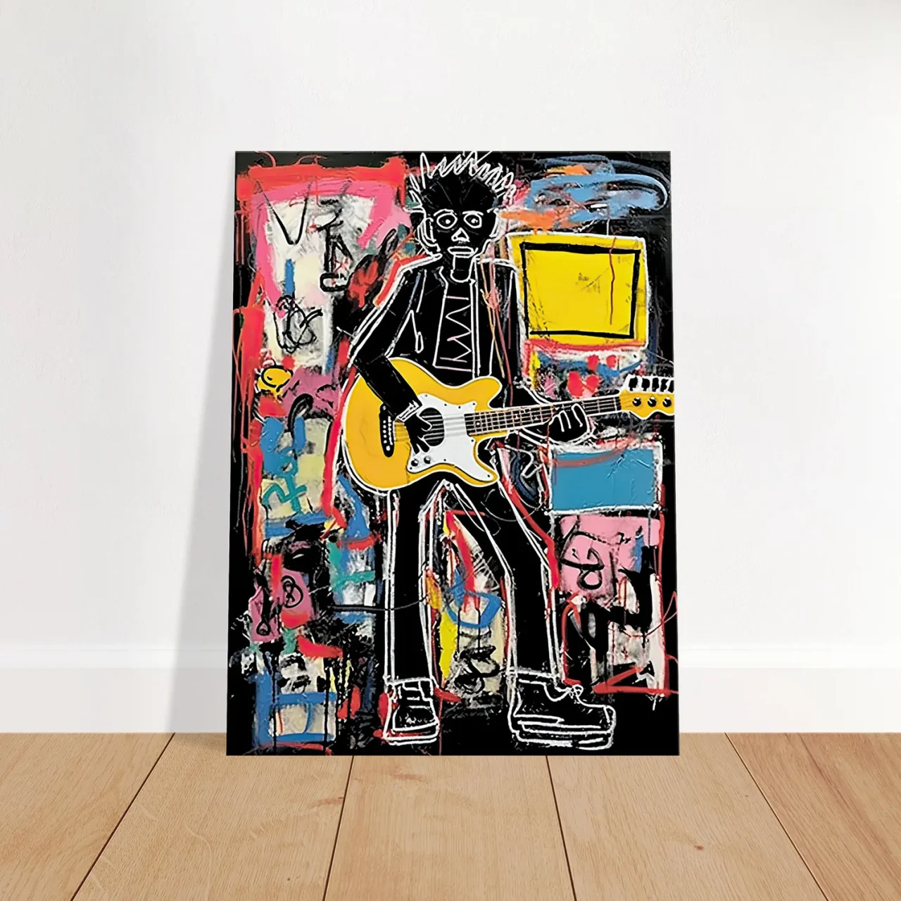 Tableau Guitariste musicien par Basquiat guitariste musicien par basquiat