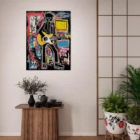 Tableau Guitariste musicien par Basquiat guitariste musicien par basquiat