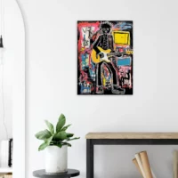 Tableau Guitariste musicien par Basquiat guitariste musicien par basquiat