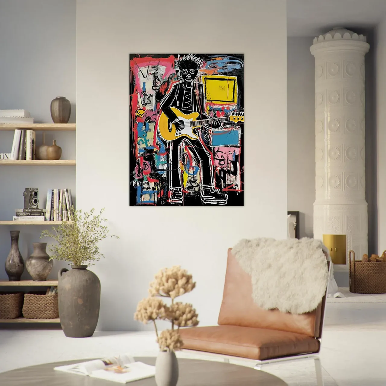 Tableau Guitariste musicien par Basquiat guitariste musicien par basquiat