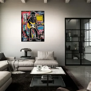 Tableau Guitariste musicien par Basquiat guitariste musicien par basquiat