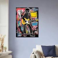 Tableau Guitariste musicien par Basquiat guitariste musicien par basquiat