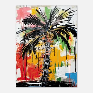 Abstrait Tropical Palmier Graffiti Street Art abstrait tropical palmier graffiti street art
