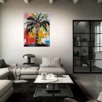 palmier graffiti street art