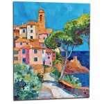 peinture a lhuile paysage de collioure peinture collioure aux couleurs de matisse