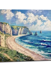Peinture des Falaises: La Splendeur d’Étretat peinture des falaises: la splendeur d'Étretat