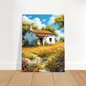 coquelicots et sérénité d'une maison champêtre