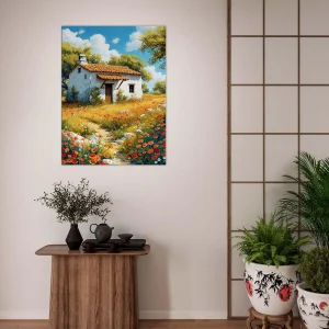 coquelicots et sérénité d'une maison champêtre