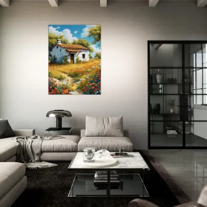 coquelicots et sérénité d'une maison champêtre