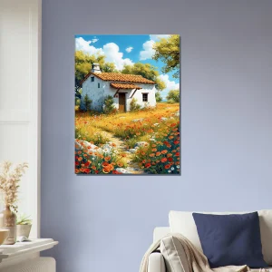 coquelicots et sérénité d'une maison champêtre