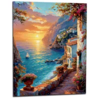 Coucher de Soleil sur la Riviera méditerranéenne coucher de soleil sur la riviera méditerranéenne