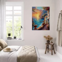 coucher de soleil sur la riviera méditerranéenne