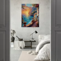 coucher de soleil sur la riviera méditerranéenne