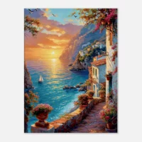 coucher de soleil sur la riviera méditerranéenne