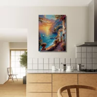 coucher de soleil sur la riviera méditerranéenne