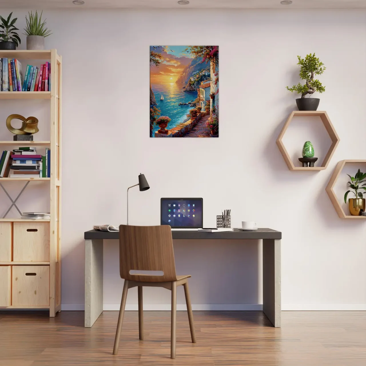 coucher de soleil sur la riviera méditerranéenne