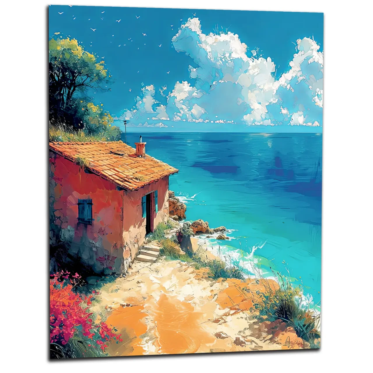 echappée azurée maisonnette face à la mer